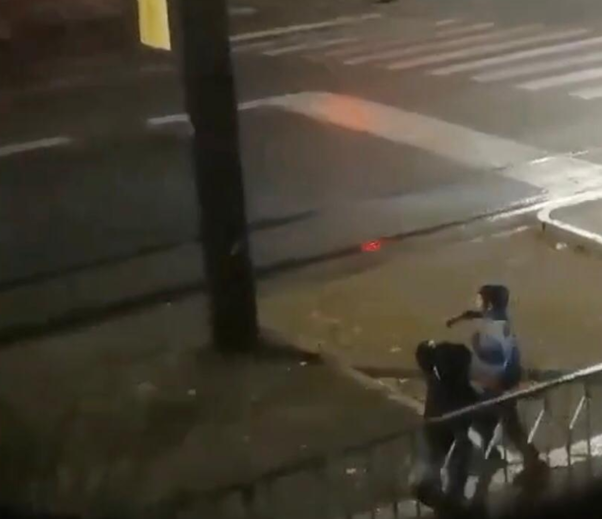 I bambini beccati a lanciare bottiglie contro le auto