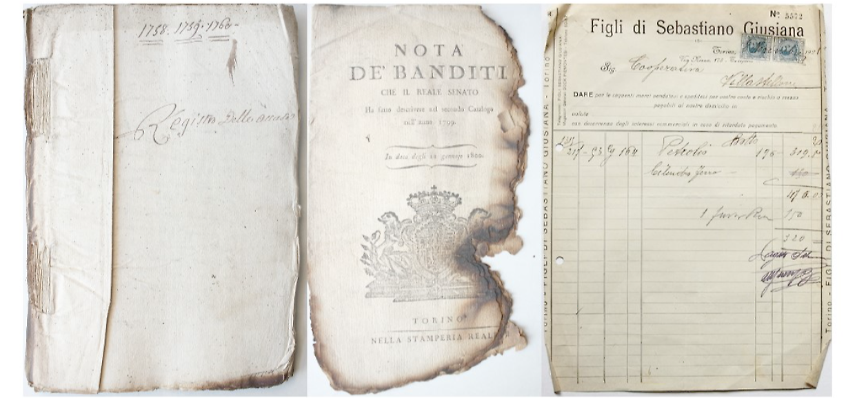 I documenti  dell'archivio storico