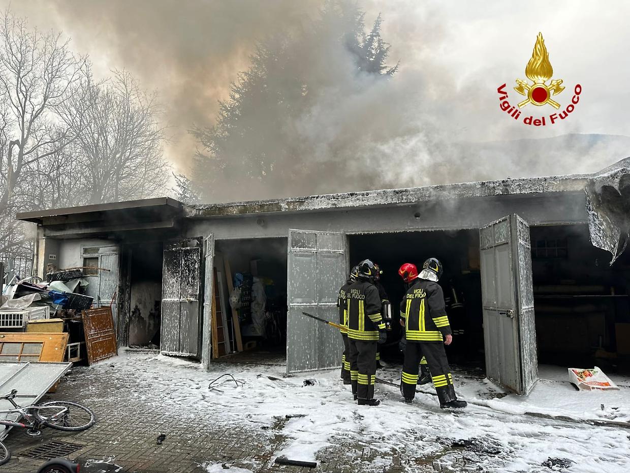 L'incendio a Sant'Antonino