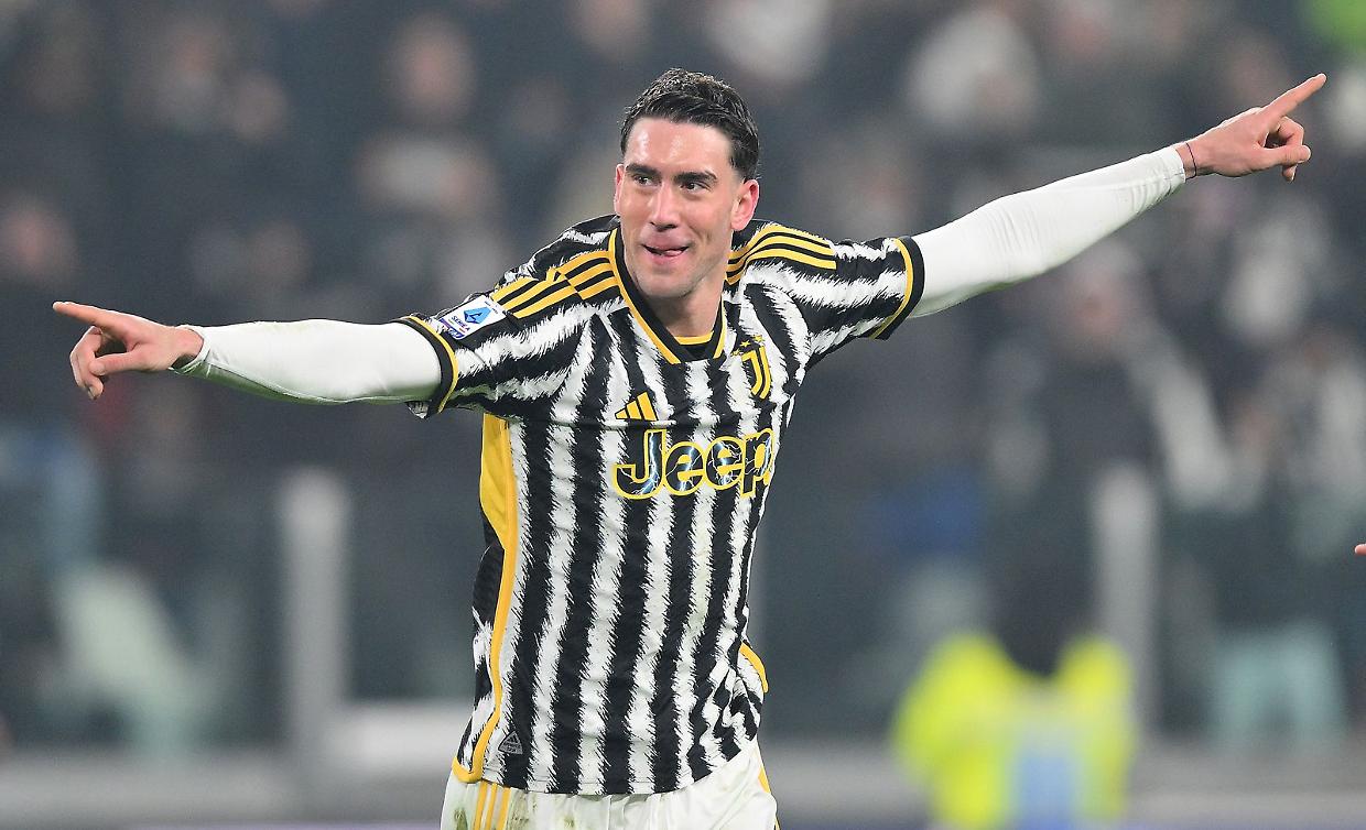 L'attaccante della Juventus, Dusan Vlahovic