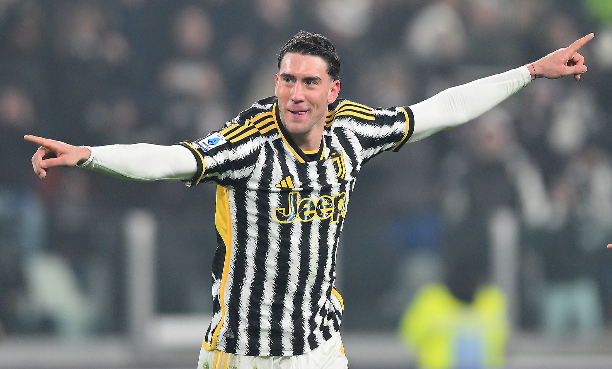 L'attaccante della Juventus, Dusan Vlahovic