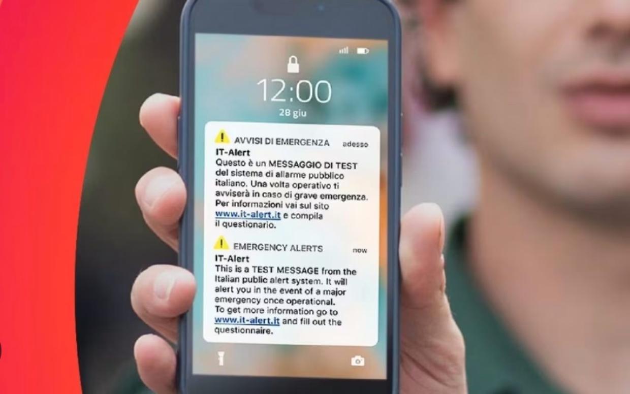 It-alert: in azione nuovo sistema di allarme pubblico nazionale sui telefoni