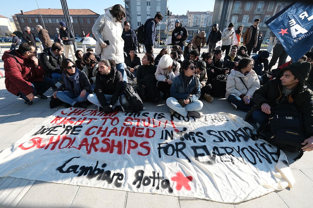 La protesta degli studenti 