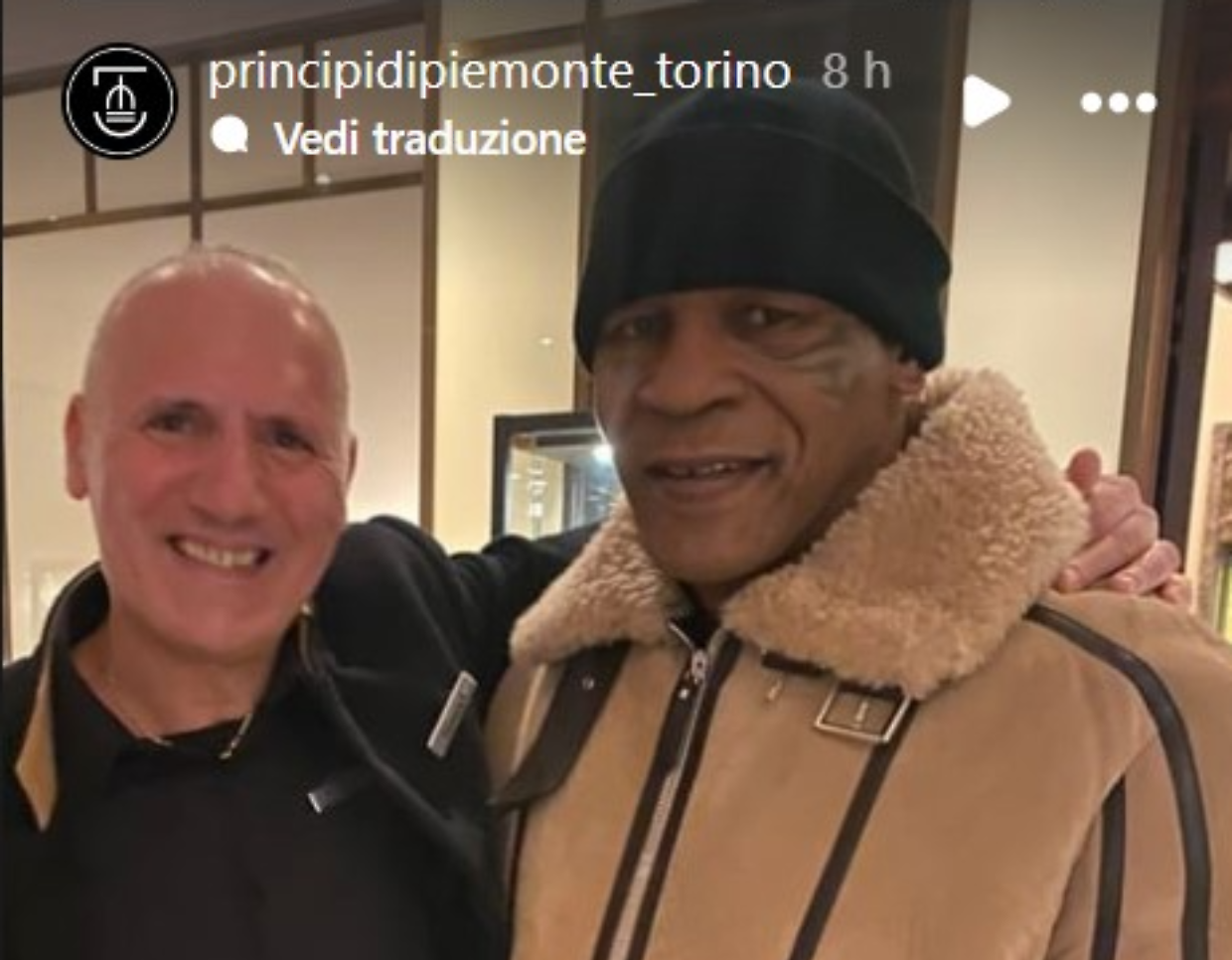 Mike Tyson è a Torino! Ecco dove alloggia l'ex campione dei pesi massimi di pugilato