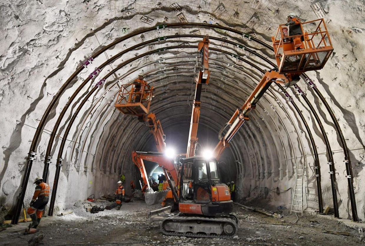 Il cantiere del tunnel Tav dal lato francese