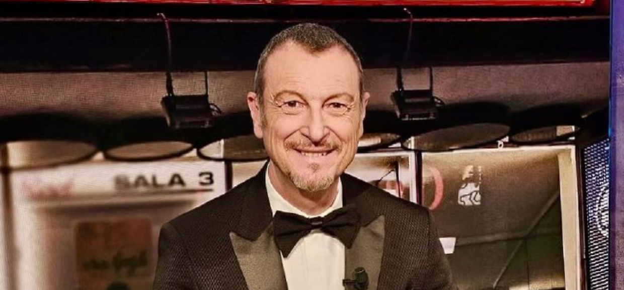 Amadeus a Sanremo (Fonte Rai)