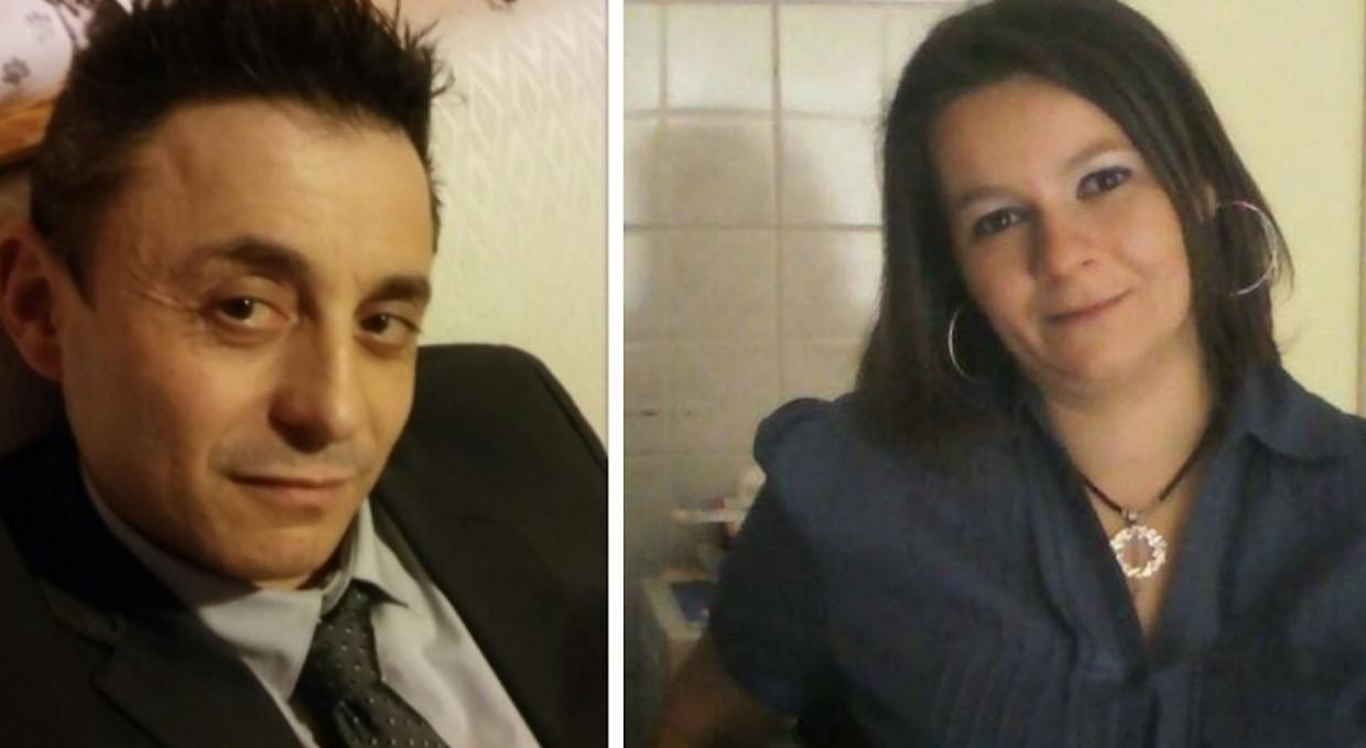 A sinistra Giovanni Barreca. A destra la vittima, Antonella Salamone
