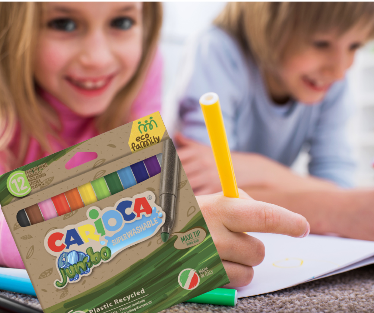 I pennarelli che colorano di verde il mondo dei bambini