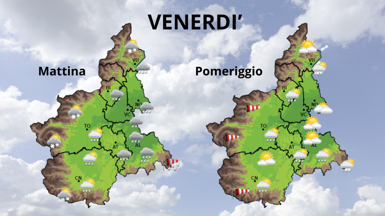 Previsioni meteo Piemonte