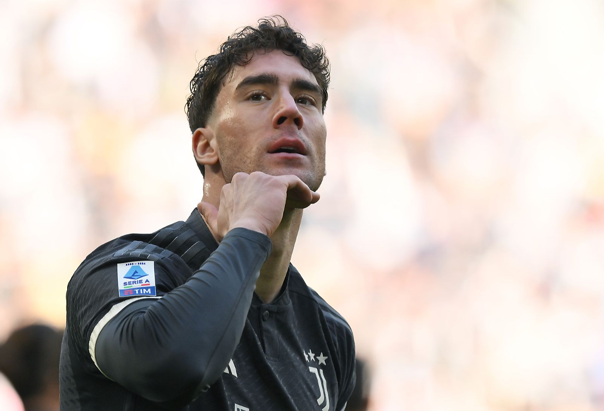 L'attaccante della Juventus, Dusan Vlahovic
