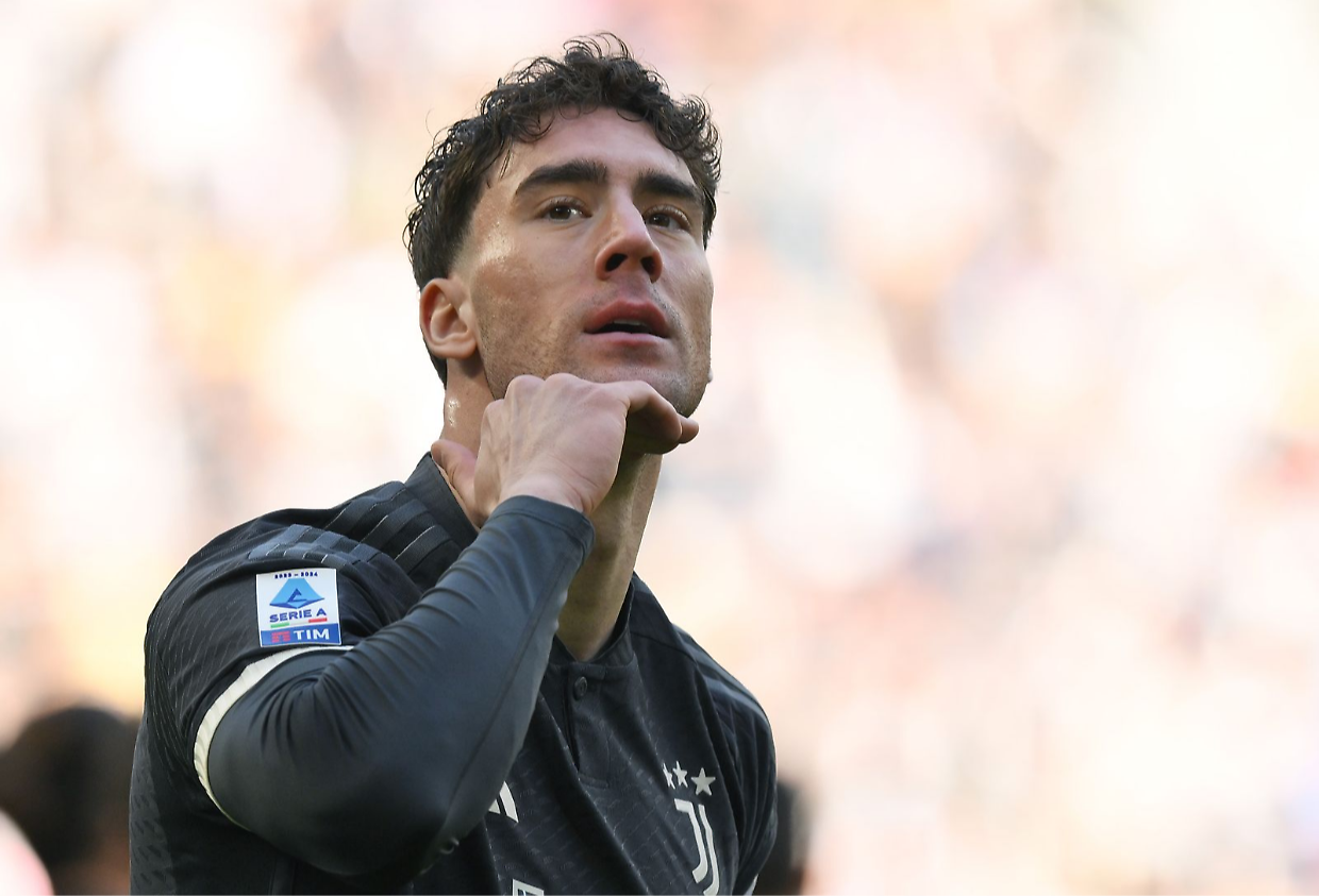 L'attaccante della Juventus, Dusan Vlahovic