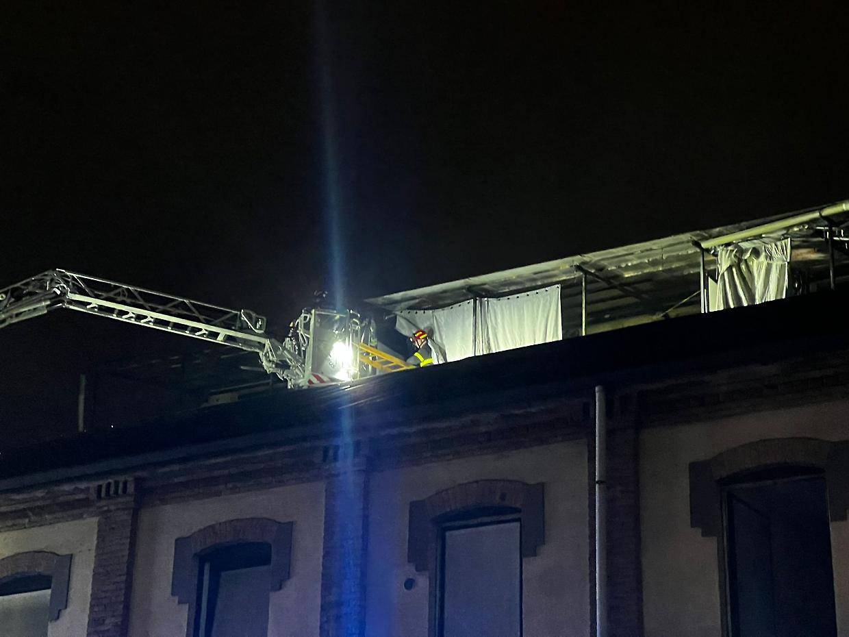 L'intervento dei vigili del fuoco