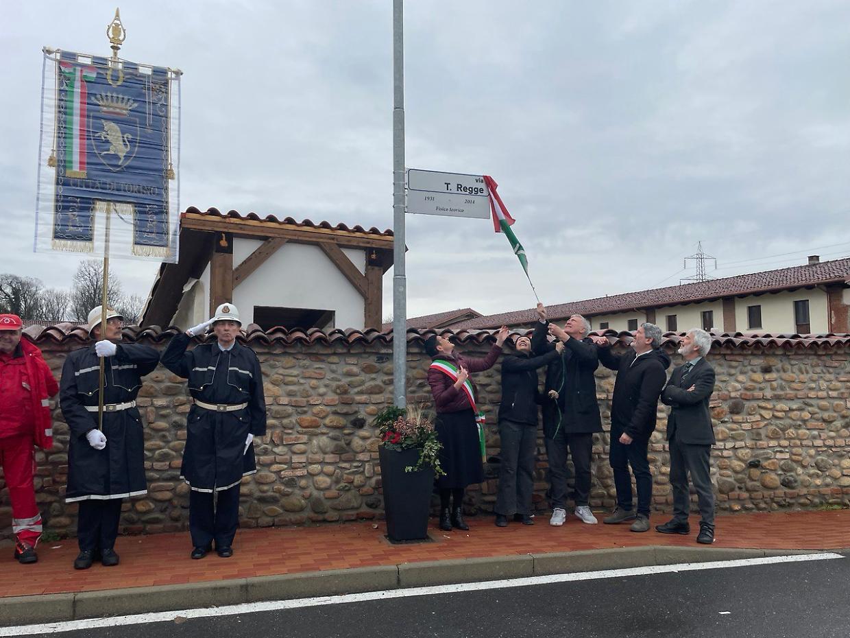 Intitolazione via Tullio Regge