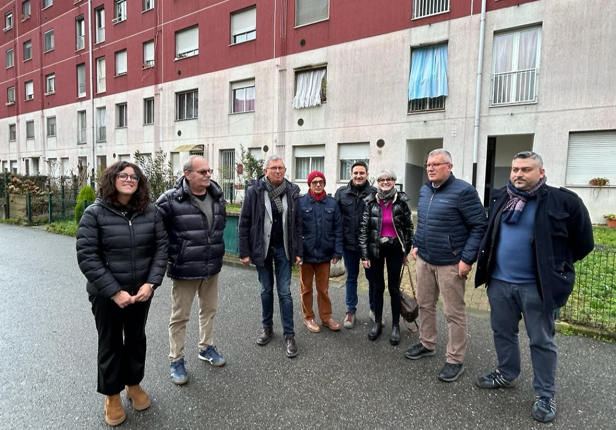 Il sopralluogo dei vertici Atc a Chivasso
