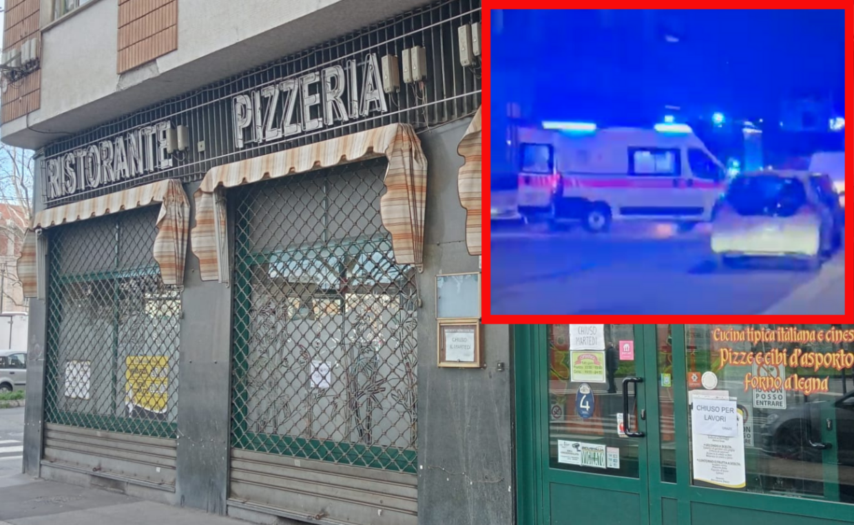 L'intervento al ristorante cinese a seguito dell'incendio