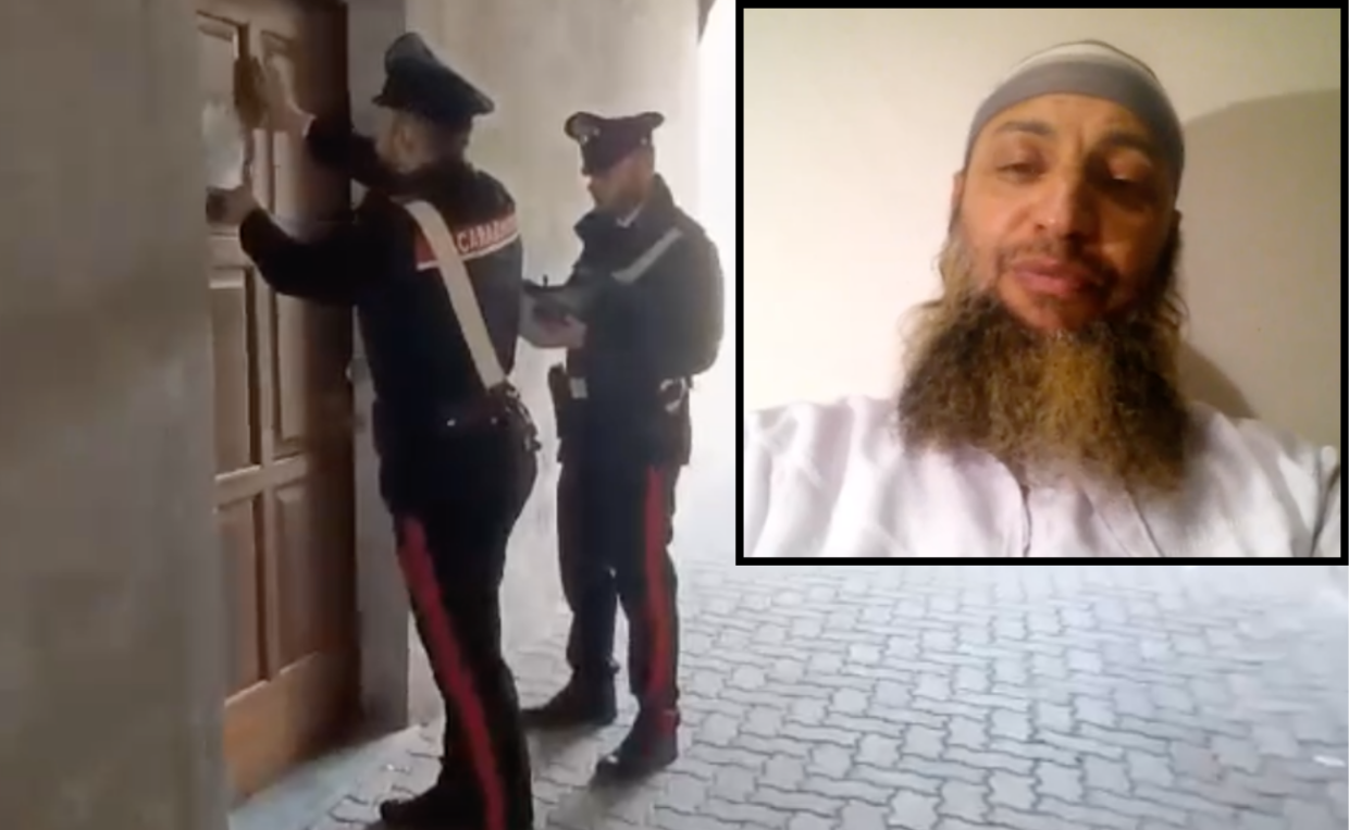 La casa degli orrori a Salassa (nel riquadro, l'imam)