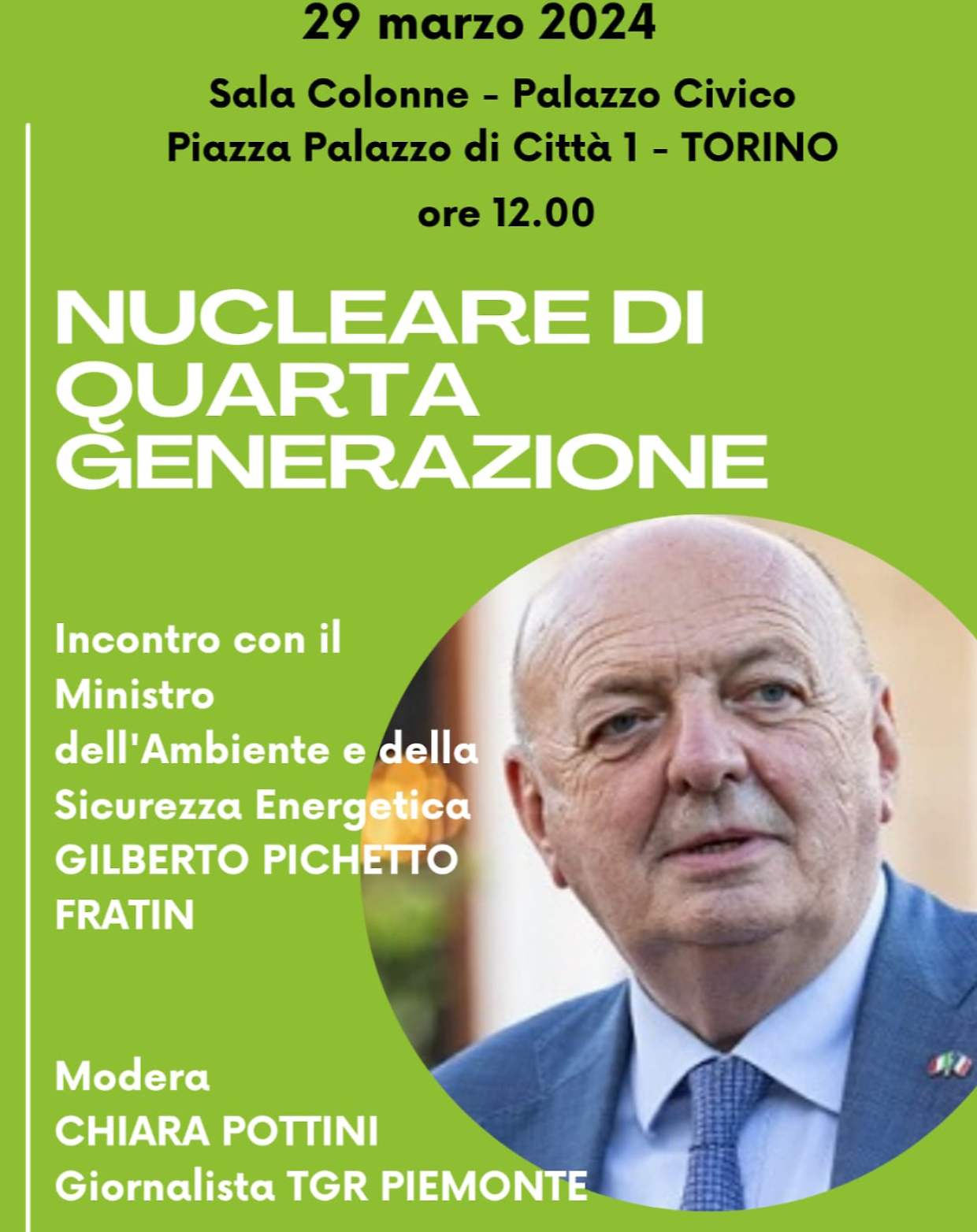 Un convegno sul "Nucleare di quarta generazione"