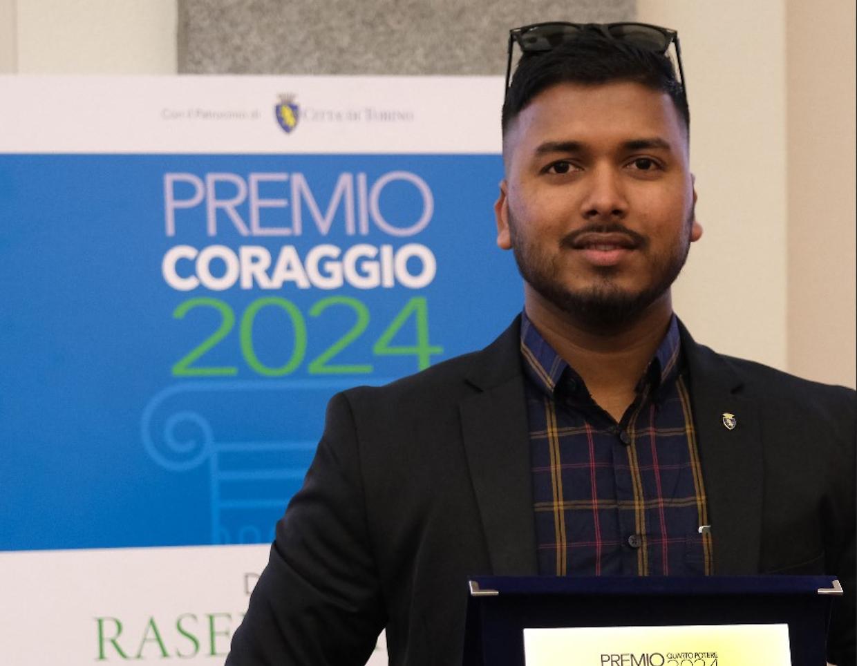 Premio Coraggio all’eroe dei Murazzi: «Rasel è un esempio per tutta la città»