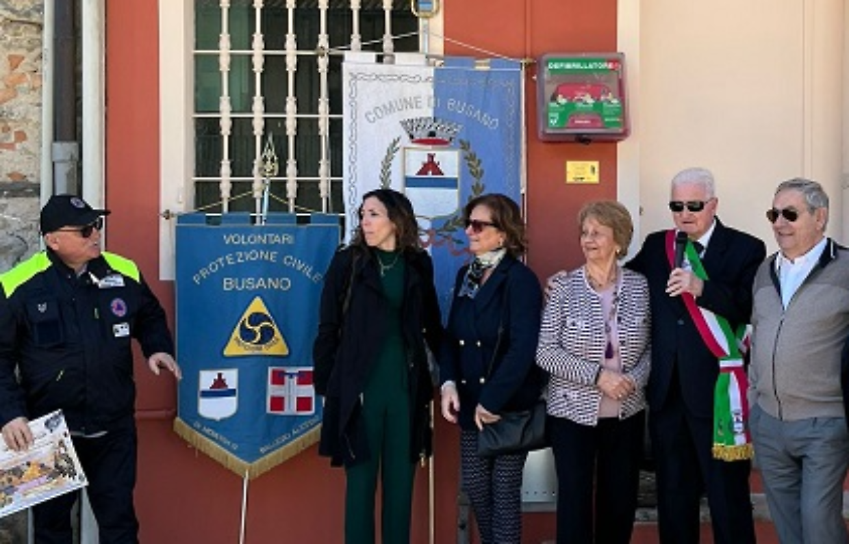 Un nuovo defibrillatore a Busano