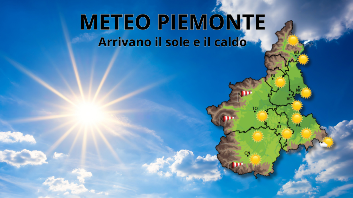 Arriva il sole sul Piemonte