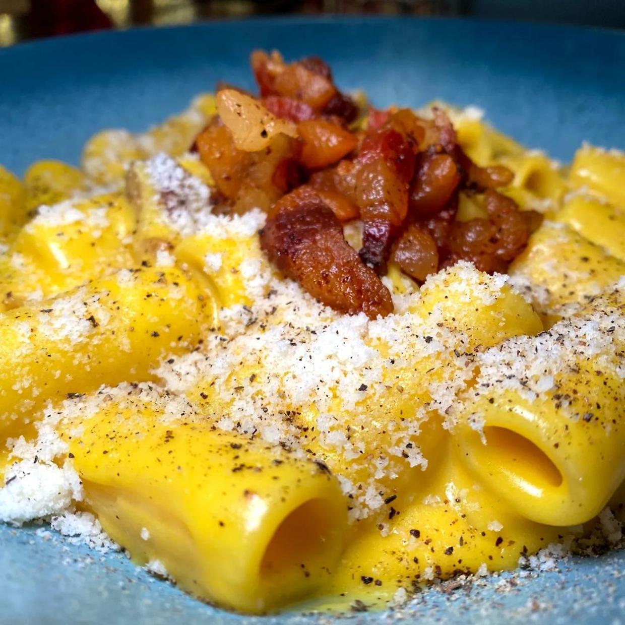 Un delizioso piatto di Carbonara (Fonte Instagram)