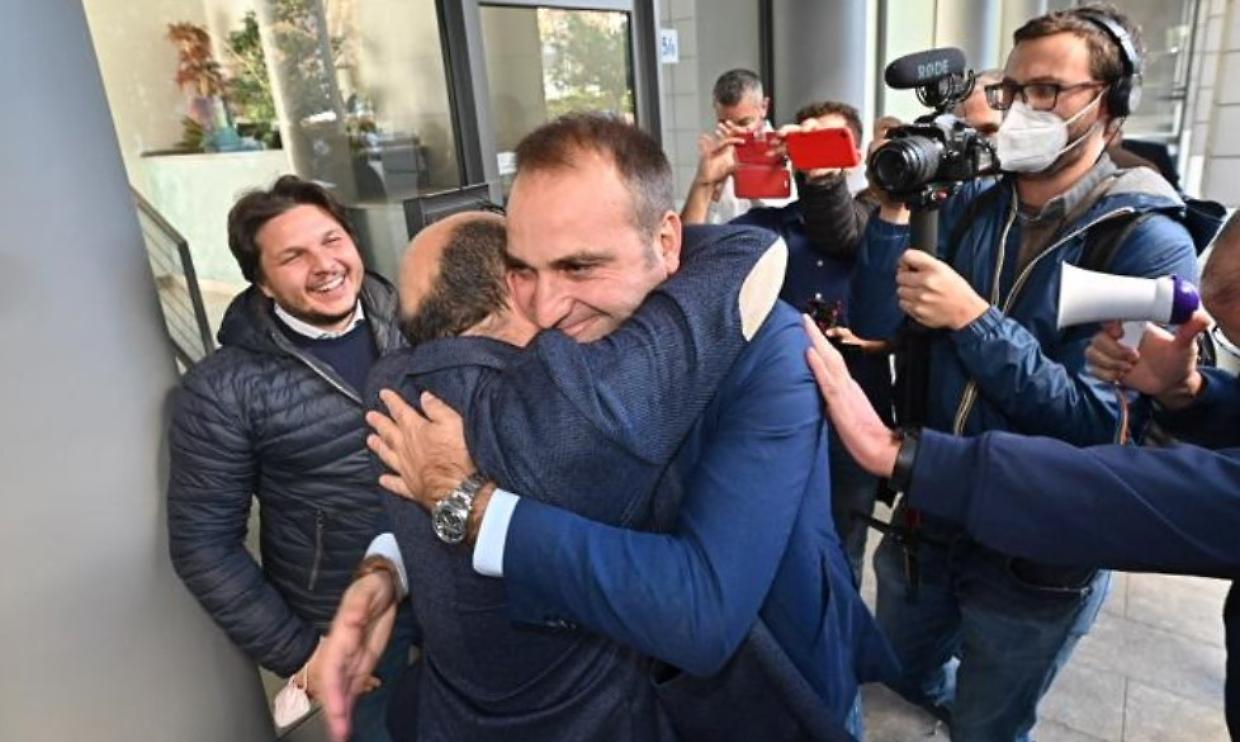 Stefano Lo Russo il giorno dell'elezione nel 2021