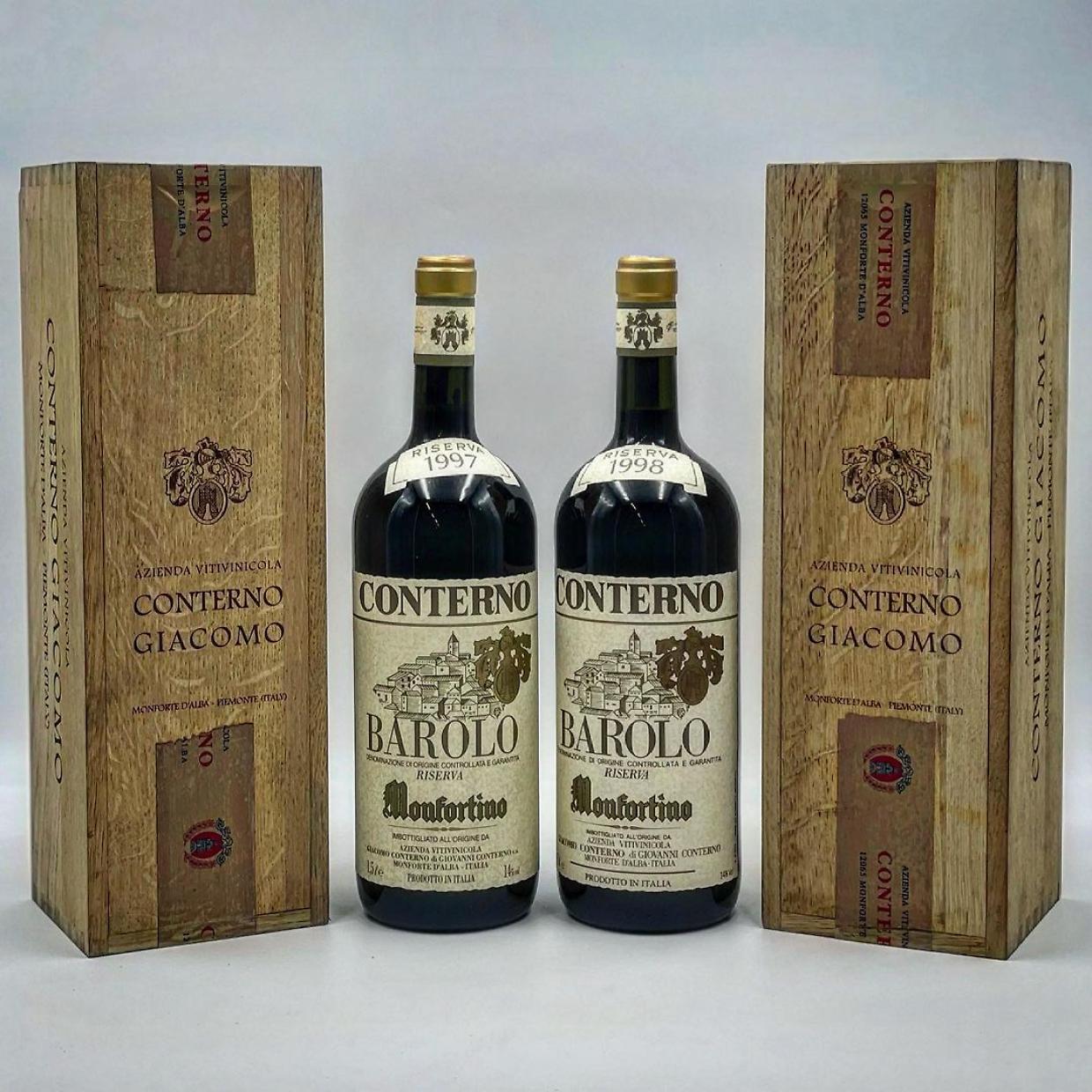 Le prestigiose e ricercatissime bottiglie di Barolo Monfortino (Fonte Instagram)