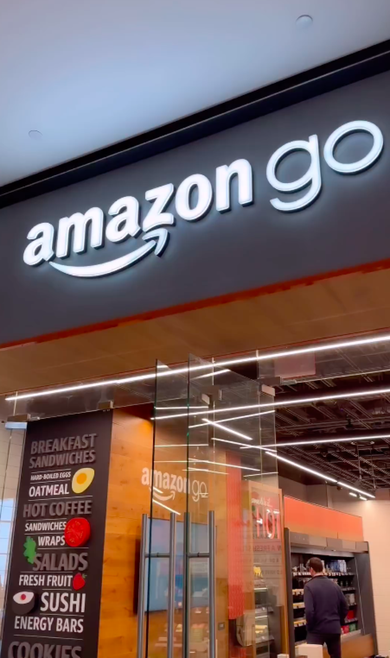 Un negozio Amazon Go (fonte Instagram)