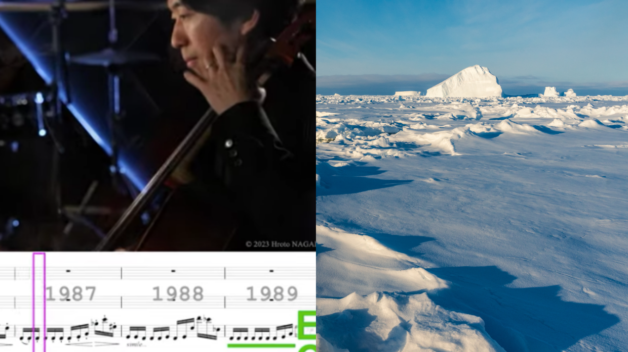 Come suona il cambiamento climatico? Lo scienziato Hiroto Nagai crea una composizione musicale basata sui dati di 30 anni di studi climatici nei poli 