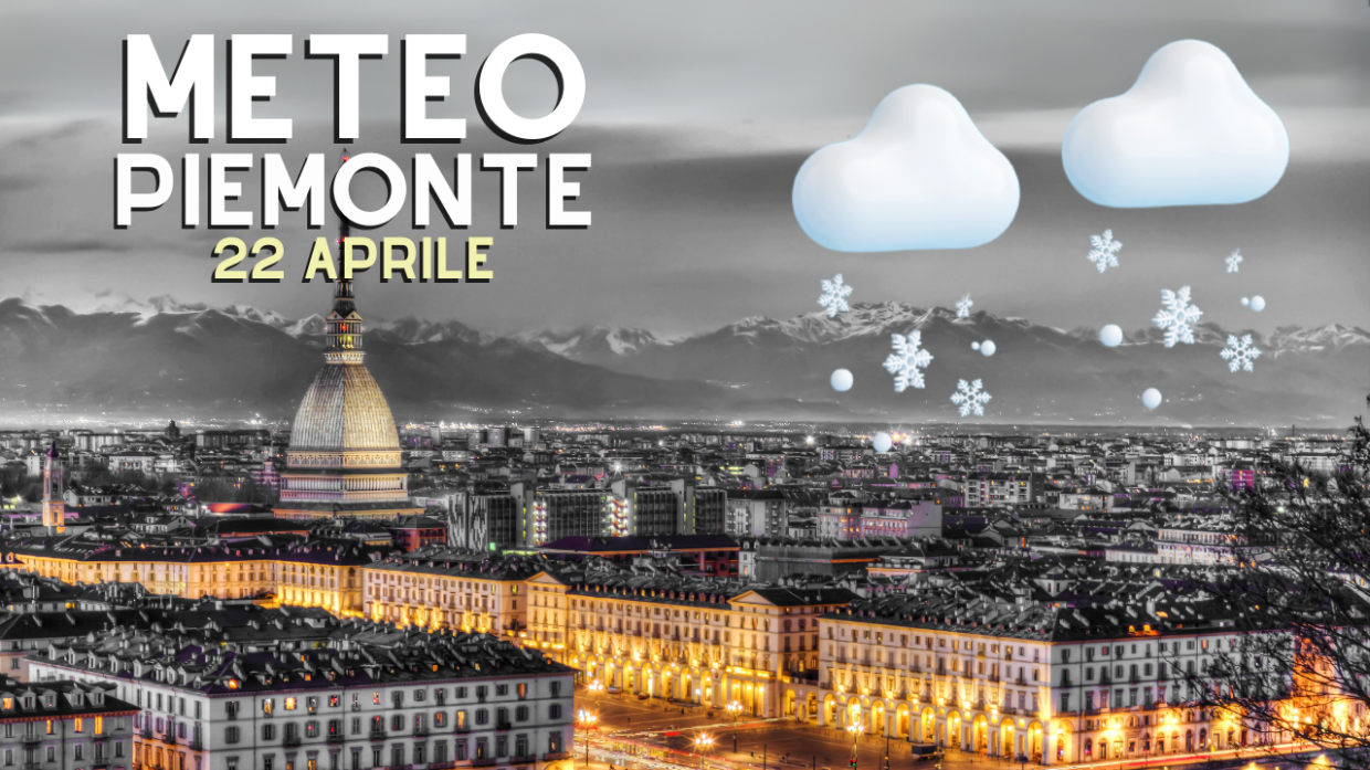Meteo Piemonte - Attenzione: lunedì arriverà una forte nevicata in collina e (forse) anche in città 