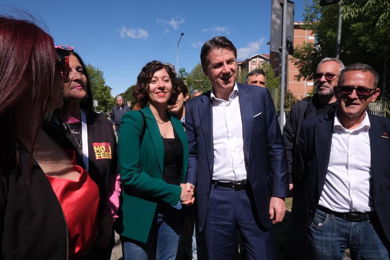 Giuseppe Conte e Sarah Disabato