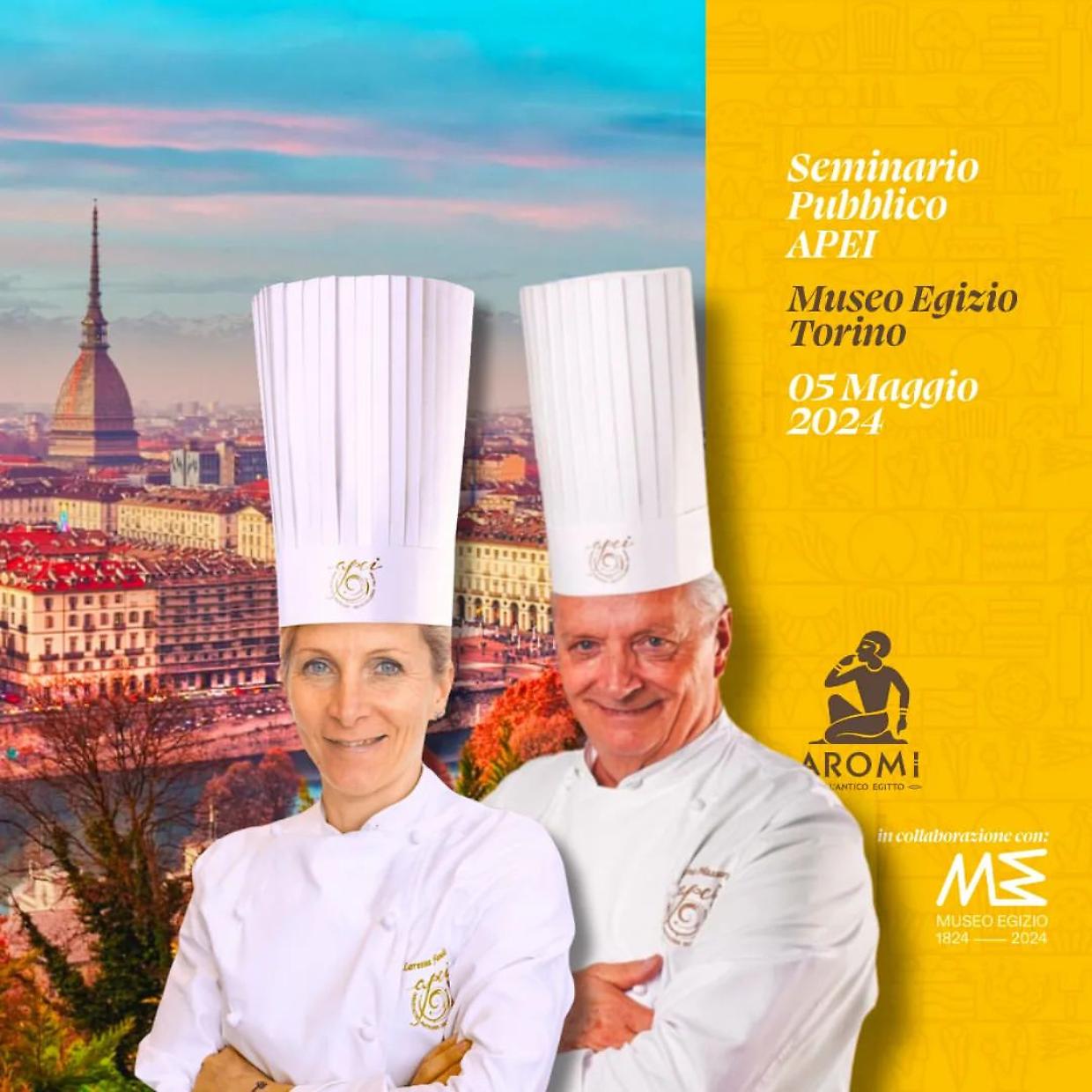 Loretta Fanella e Iginio Massari saranno presenti domenica 5 maggio al Museo Egizio (fonte Instagram)