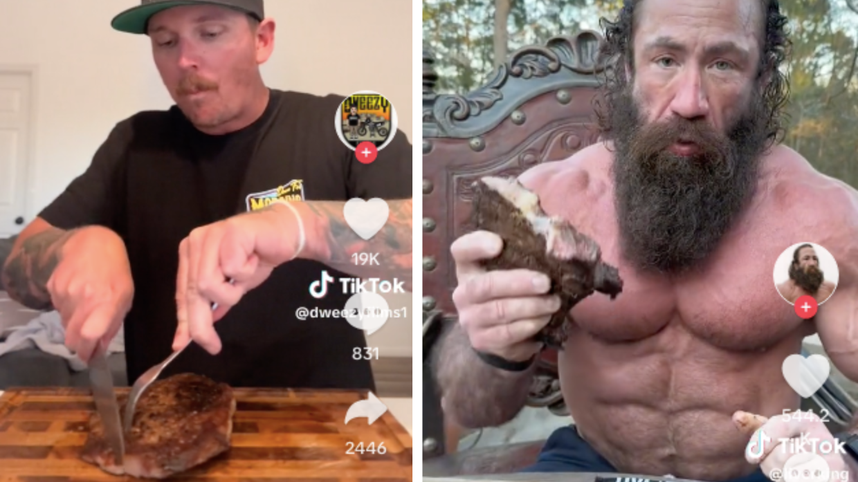 Gli influencer "Dweezyfilms1" e "Liverking" durante i loro video su TikTok