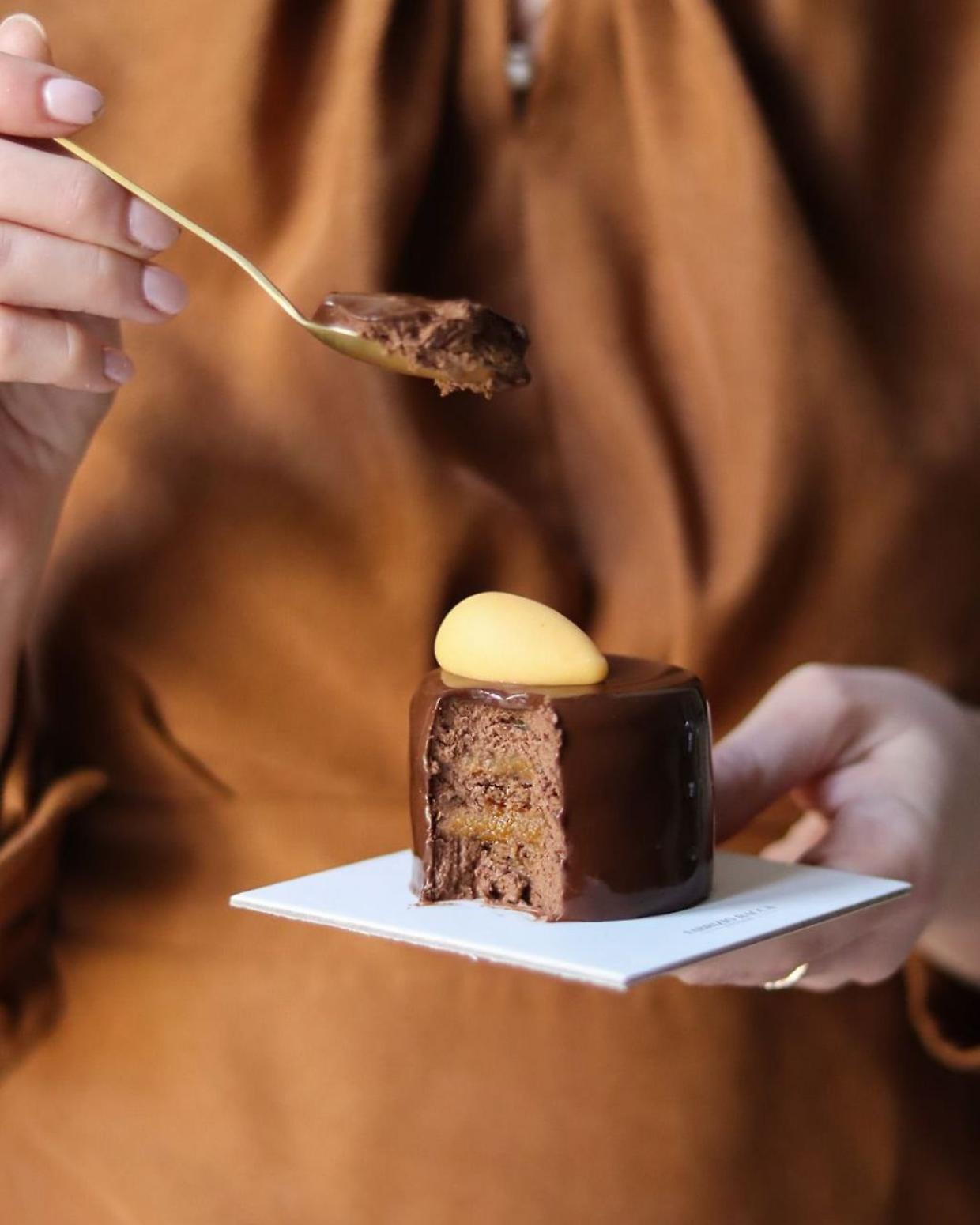 Sacher in versione monoporzione (Fonte IG @FabrizioRacca_Official)