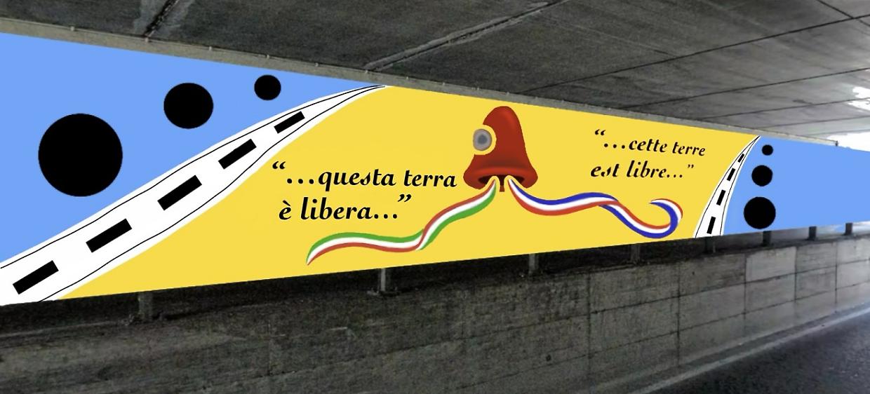 Il progetto di Sofia Piovano per realizzare un murales (Fonte Facebook)