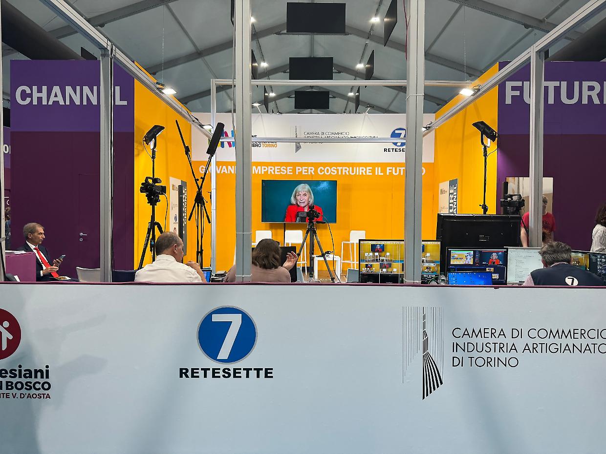 Lo studio di RETESETTE al Salone del libro