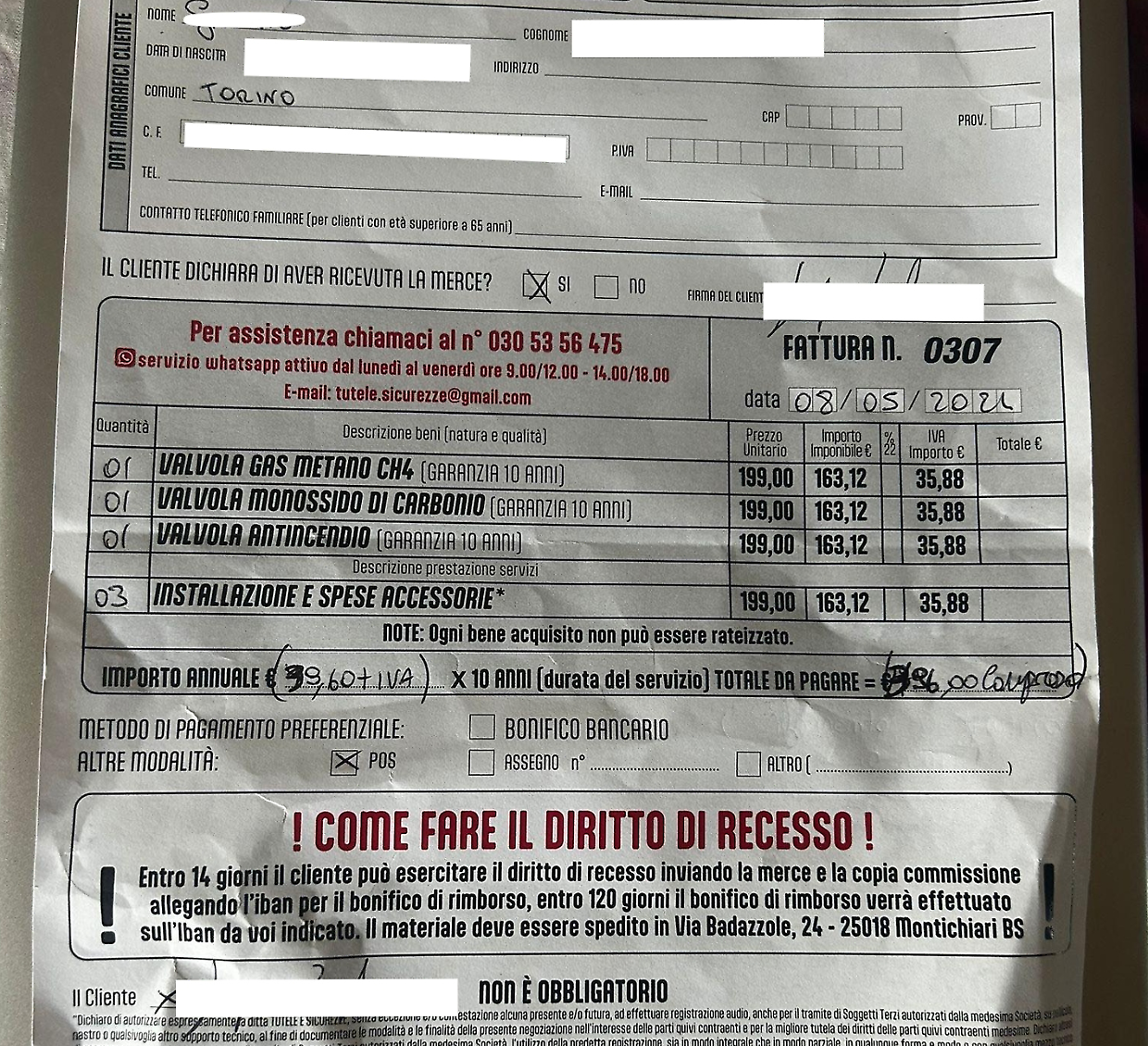 Falso addetto del gas inganna pensionato e gli sottrae 400 euro