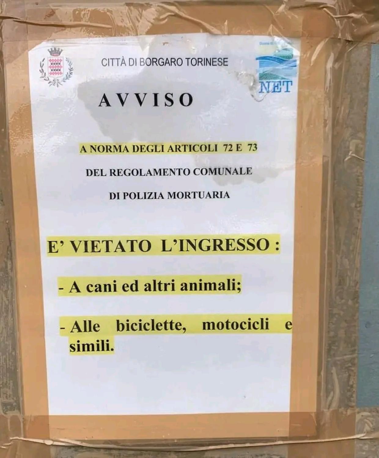 Borgaro Torinese: Divieto di Accesso ai Cani nel Cimitero Scatena Polemiche