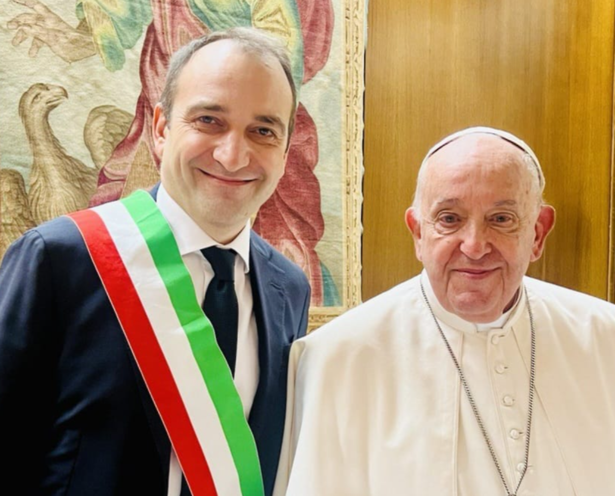 Lo Russo e Papa Francesco 