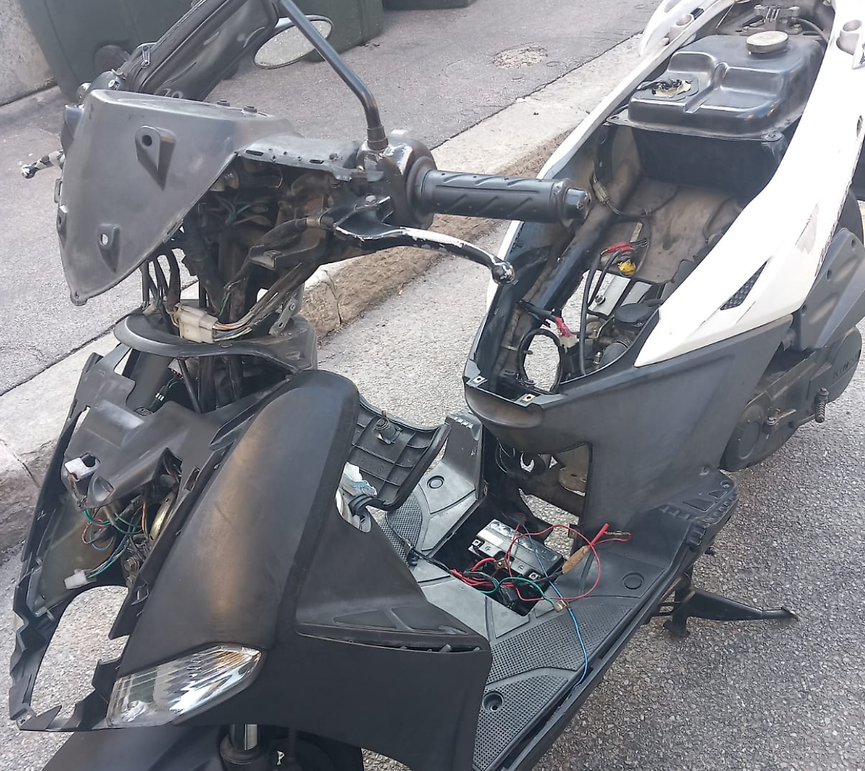 motorino smontato