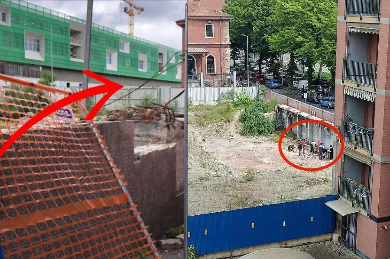 Il Ferrotel non c’è più, ma i tossici continuano a bucarsi nel cantiere