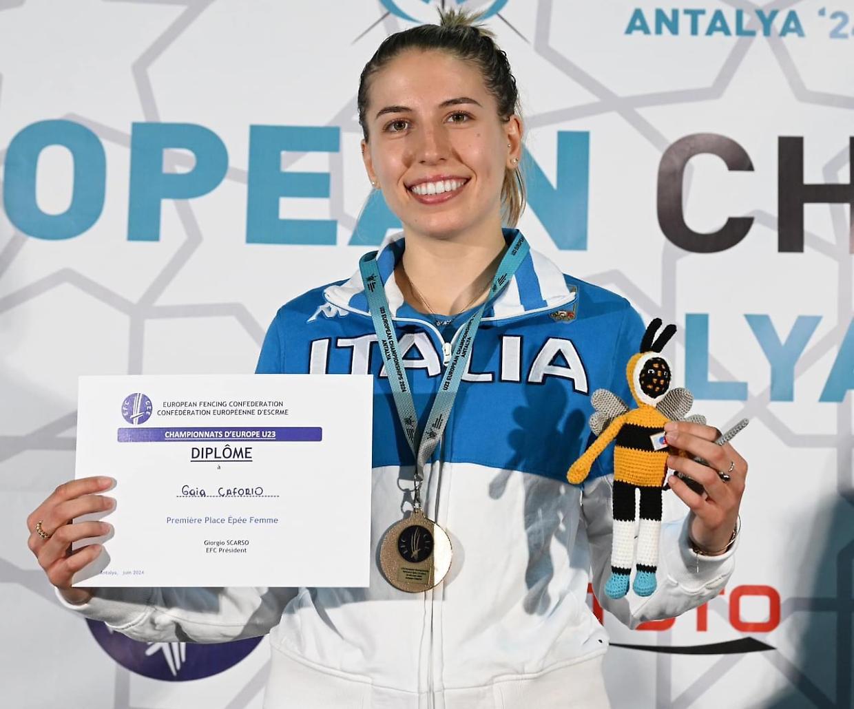 Gaia Caforio, una torinese sul tetto d'Europa: "Il mio primo oro, una gioia pazzesca"