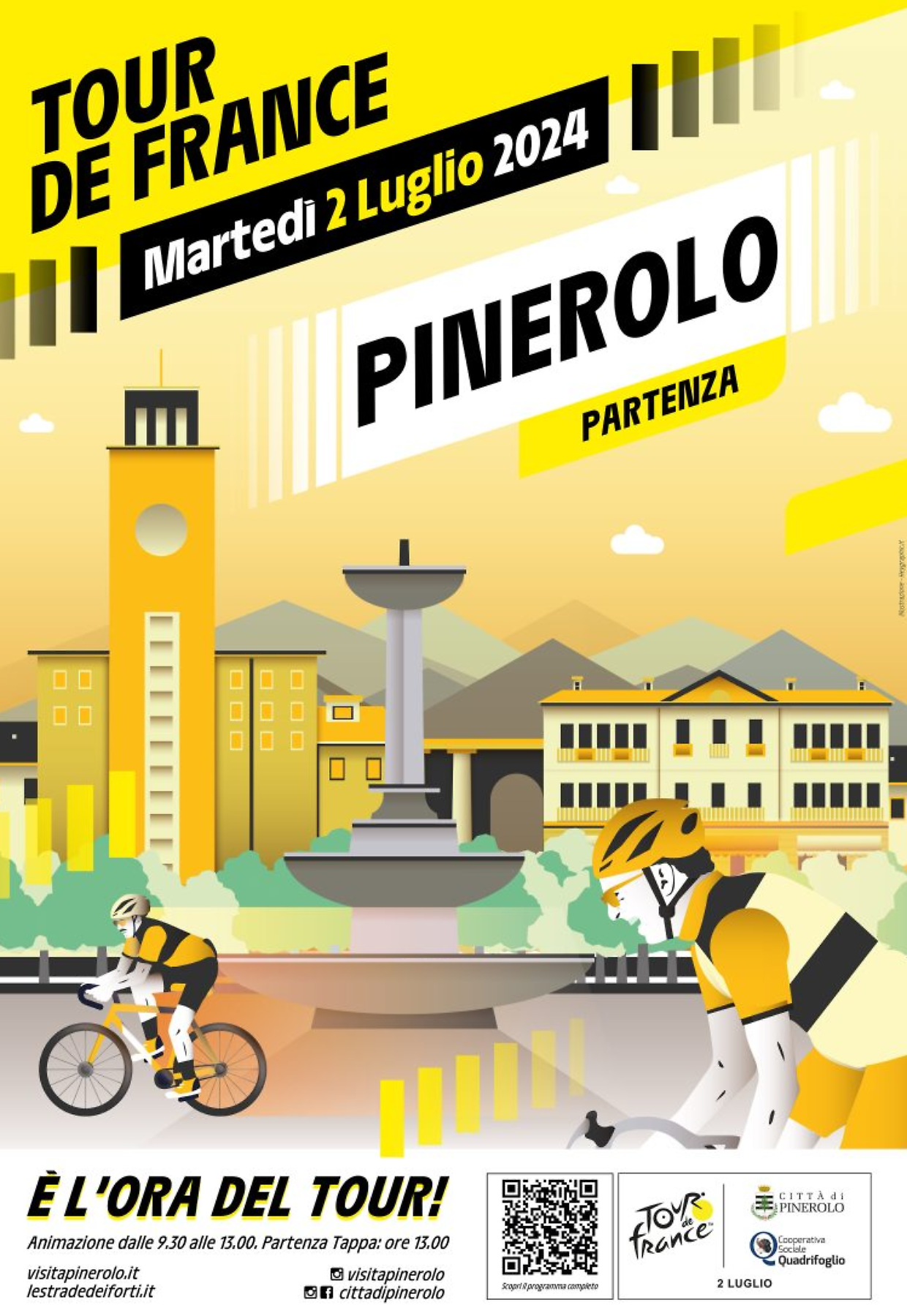 Pinerolo pronta per il Tour de France 2024: dettagli su percorso e viabilità 