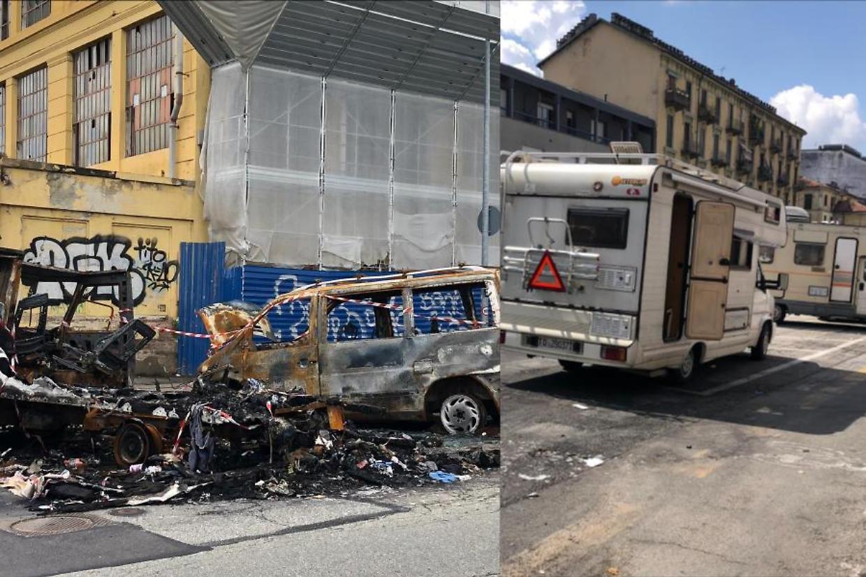 La "maledizione" dei camper: dopo il rogo sono tornati
