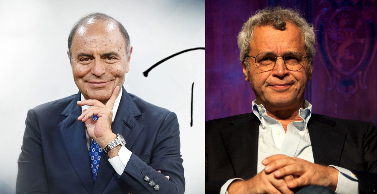 Bruno Vespa e Enrico Mentana
