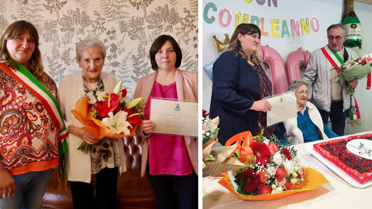 Locana celebra due nuove centenarie: Maria Anna Vitton Corio ed Ernesta Uggetti