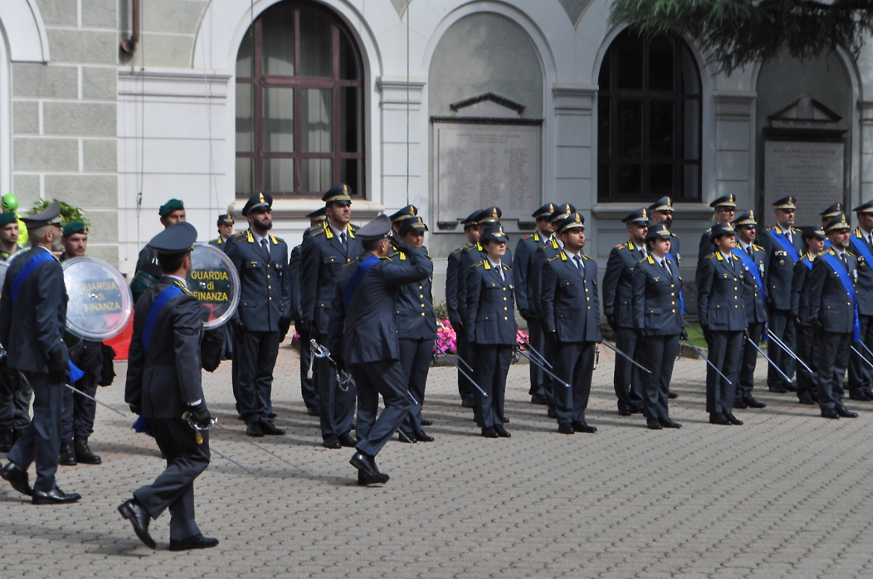 Le celebrazioni per il 250esimo anniversario della fondazione della Guardia di finanza in corso IV Novembre