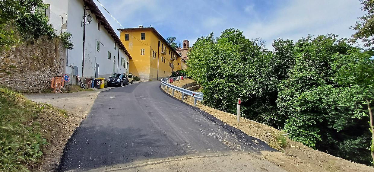 Terminati i lavori per la messa in sicurezza della diramazione 1 della Strada Provinciale 97 di Cinzano 