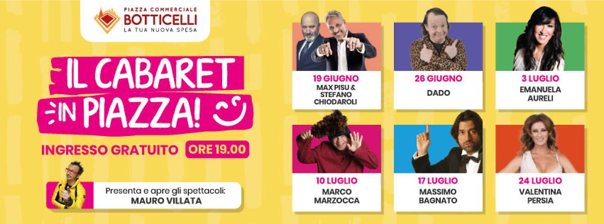 Torino si trasforma in un palcoscenico: sei serate di cabaret gratuito in Piazza Botticelli