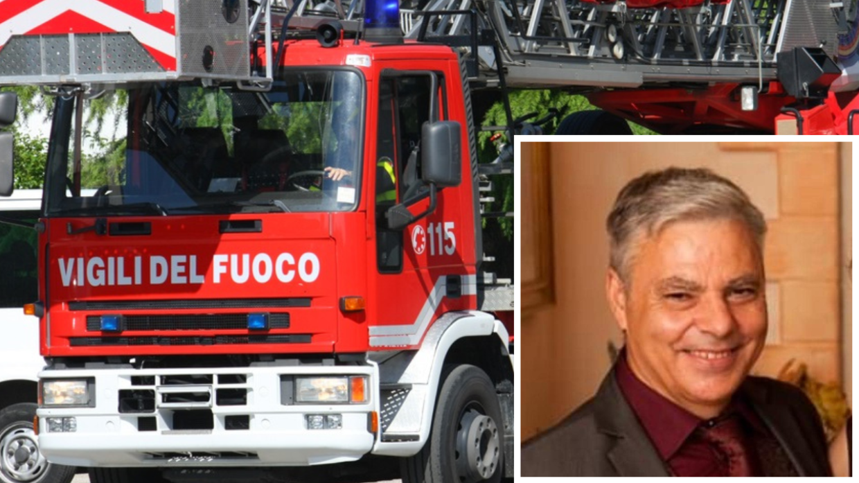 vigili del fuoco camion giorno